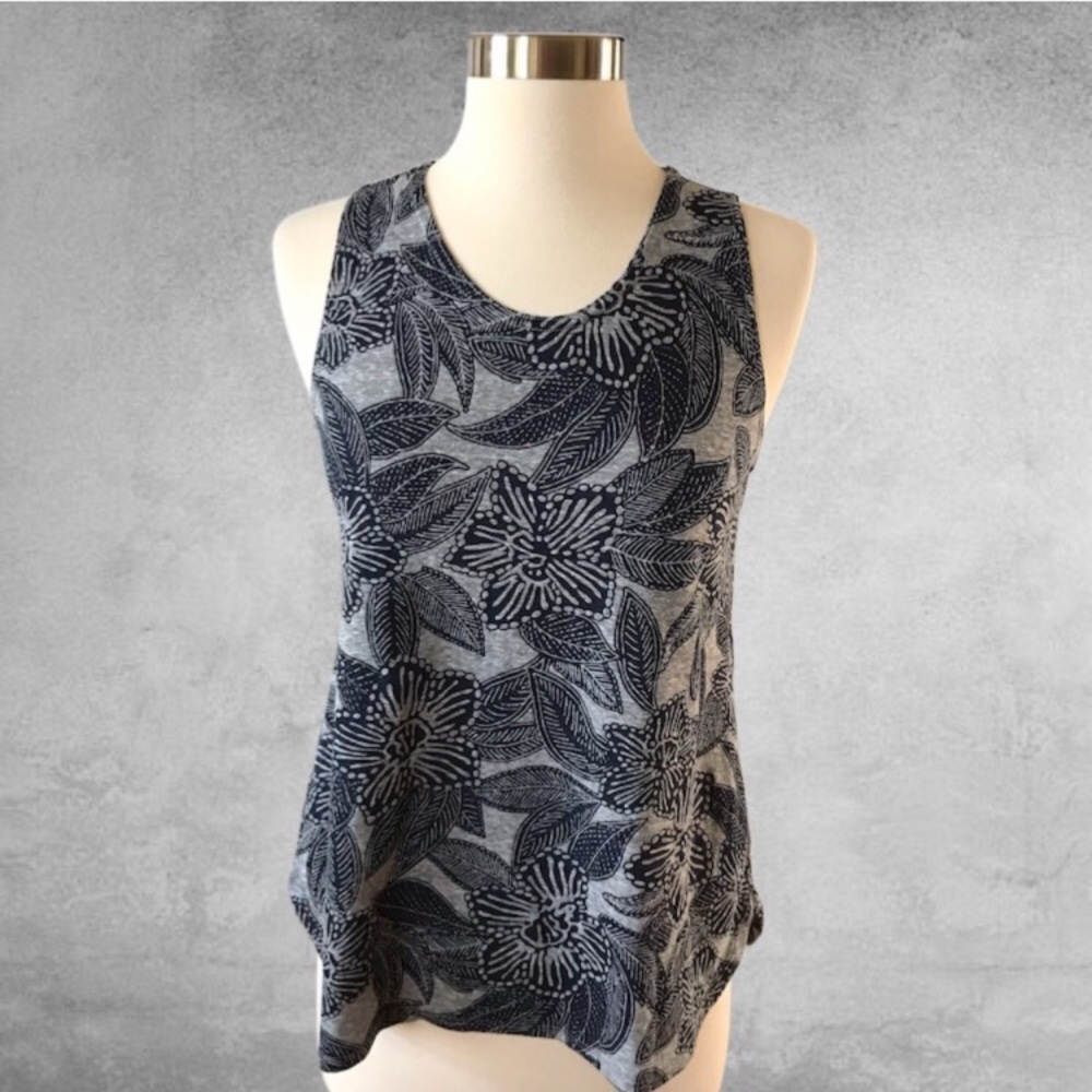 J. CREW Polynesian Floral Tank Top - Picture 2 of 7